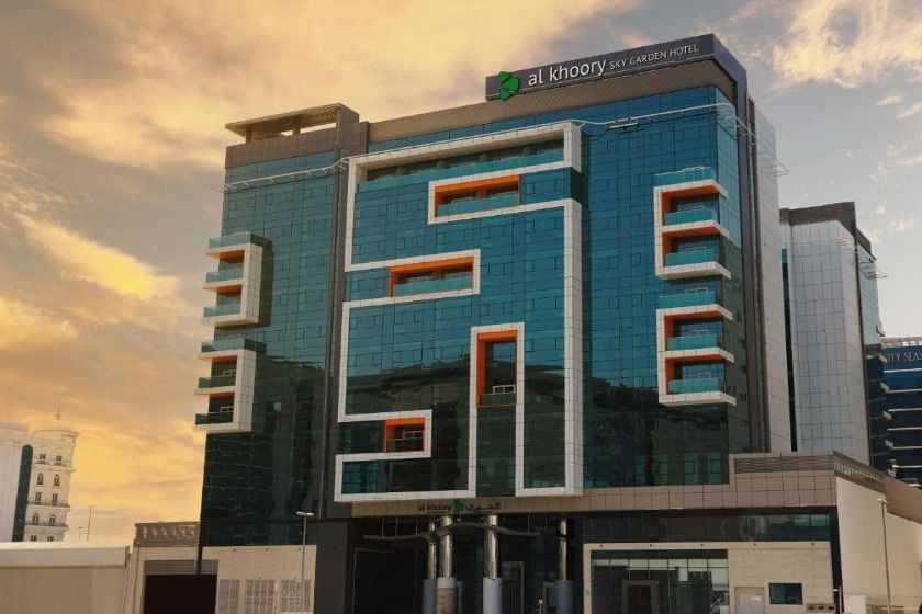 Facade of Al Khoory Sky Garden Hotel Dubai